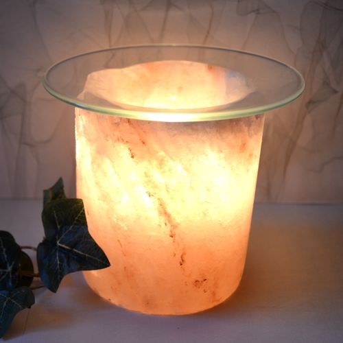 Salzkristalllampe Duftlampe mit Teelicht
